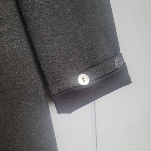 Joseph Ribkoff Gray Open Front Shawl Collar Relaxed Fit Jacket Coat. Size 8 - Picture 6 of 6